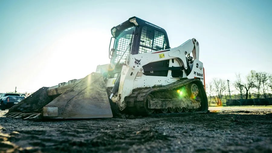 Greenpine skid steer on a job site
